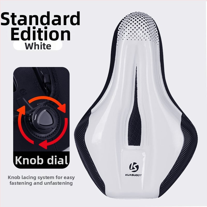 Κάλυμμα καθίσματος ποδηλάτου, με παχύτερο αφρό για άνεση, μοντέλο KS-2503, μάρκα Kuasuodt/Cross Speed Sports, κατάλληλο για κοινά ποδήλατα, υλικά: U δέρμα + σιλικόνη + σφουγγάρι + sandwich πλέγμα