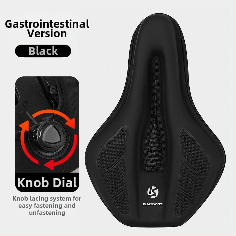 Κάλυμμα καθίσματος ποδηλάτου, με παχύτερο αφρό για άνεση, μοντέλο KS-2503, μάρκα Kuasuodt/Cross Speed Sports, κατάλληλο για κοινά ποδήλατα, υλικά: U δέρμα + σιλικόνη + σφουγγάρι + sandwich πλέγμα