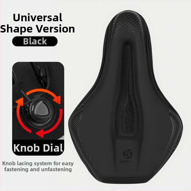 Κάλυμμα καθίσματος ποδηλάτου, με παχύτερο αφρό για άνεση, μοντέλο KS-2503, μάρκα Kuasuodt/Cross Speed Sports, κατάλληλο για κοινά ποδήλατα, υλικά: U δέρμα + σιλικόνη + σφουγγάρι + sandwich πλέγμα