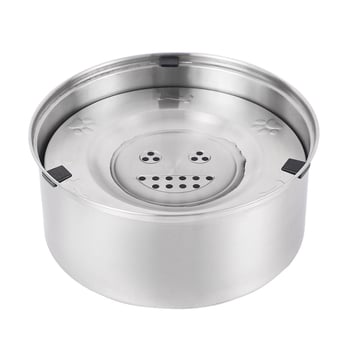 Preety Bol pentru animale din oțel inoxidabil, cu suspensie plutitoare – bol anti-vărsare pentru apă, pentru câini și pisici