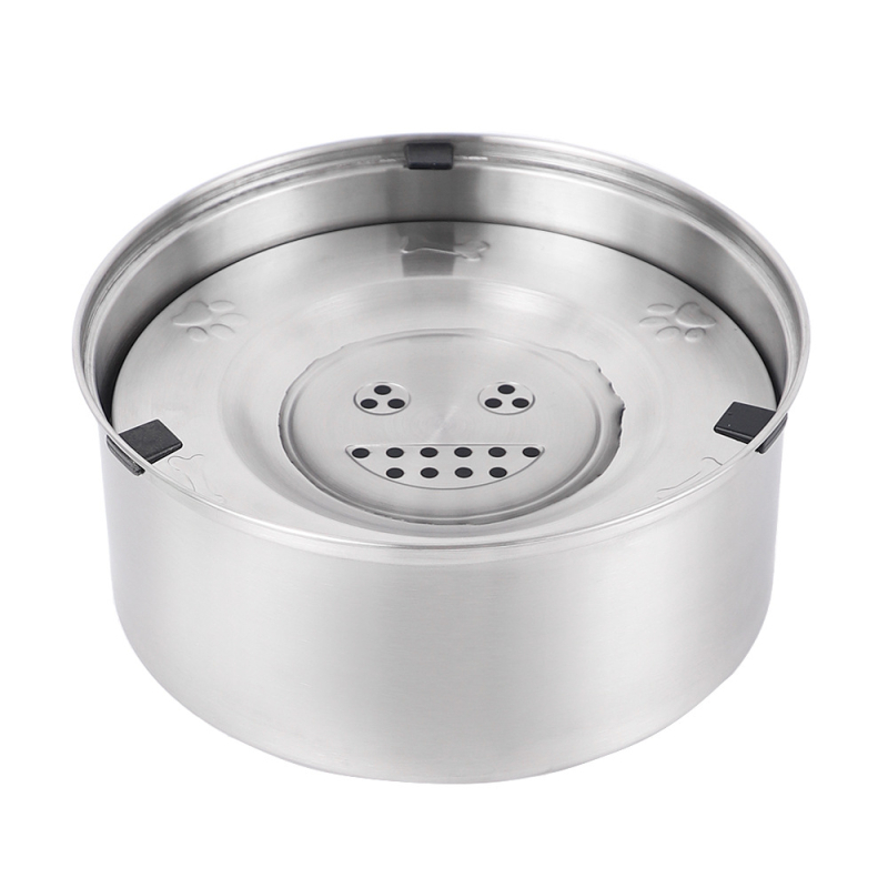 Preety Bol pentru animale din oțel inoxidabil, cu suspensie plutitoare – bol anti-vărsare pentru apă, pentru câini și pisici