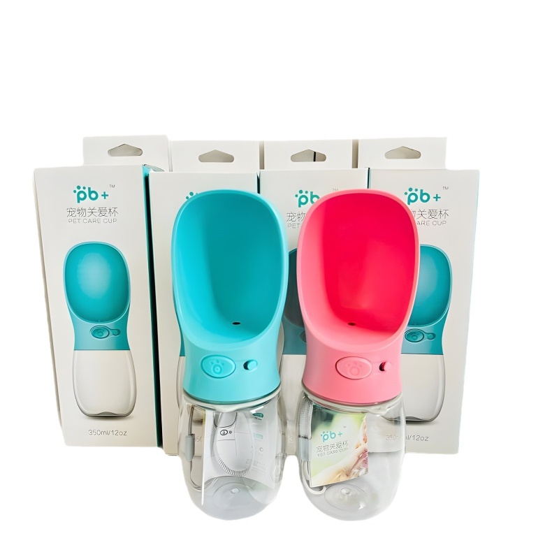 Φορητή φιάλη νερού για κατοικίδια με ενσωματωμένο ποτιστικό για σκύλους και γάτες, κατάλληλη για εξορμήσεις σε εξωτερικούς χώρους