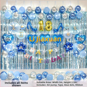 Balonska dekoracija za pozadinu rođendana – Tip balona: zračni balon, Oblik: crtano biće-vanzemirac, Materijal: Drugo, Pogodno za rođendane