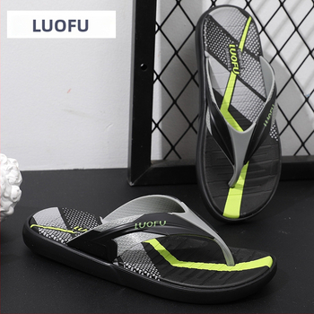 Luo Fu muške flip-flop sandale, opušten stil s otvorenim prstima, gornji PVC, potplat EVA