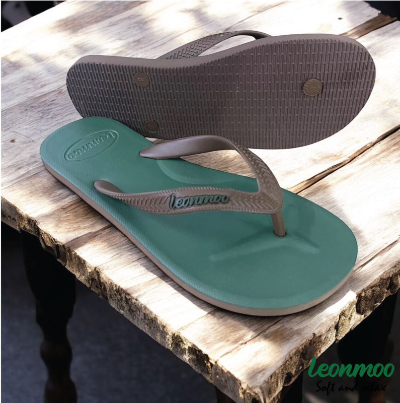 LEONMOO muške flip-flop cipele - gumeni gornji dio i potplat, otvoreni prsti