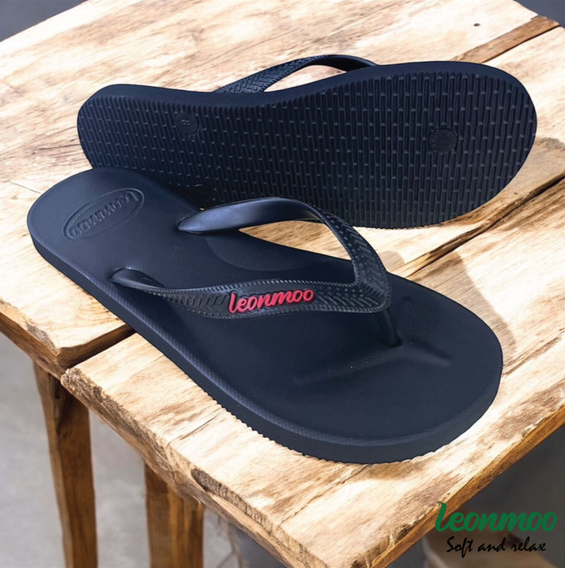 LEONMOO muške flip-flop cipele - gumeni gornji dio i potplat, otvoreni prsti
