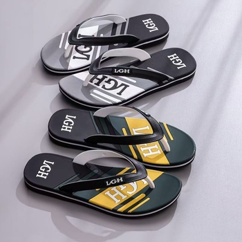 Șlapi PVC bărbătești – ușoare, rezistente la abraziune, cu deget deschis, talpă injectată, respirabile, uscare rapidă