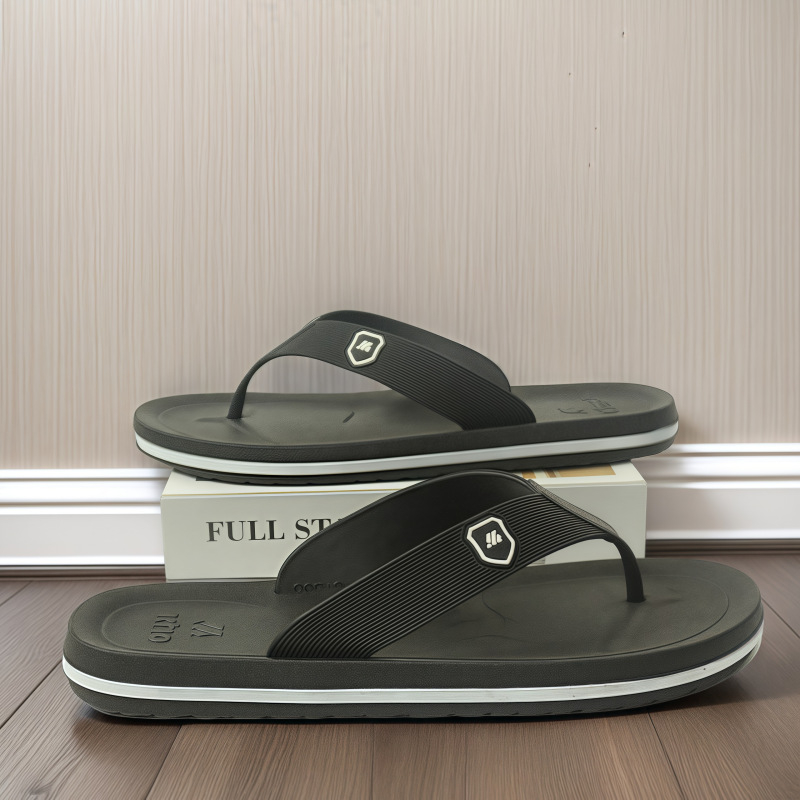 Muške PVC japanke s otvorenim prstom, PVC đon, Injection-molded tehnologija, zatvaranje remenom