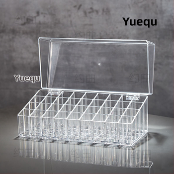 Ακρυλικός οργανωτής κραγιόν – δοχείο αποθήκευσης καλλυντικών με προστασία από σκόνη, κατάλληλο για γραφείο ή κοιτώνες, μινιμαλιστικό στυλ, κυκλοφόρησε το 2023