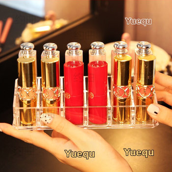 Ακρυλικός οργανωτής κραγιόν – δοχείο αποθήκευσης καλλυντικών με προστασία από σκόνη, κατάλληλο για γραφείο ή κοιτώνες, μινιμαλιστικό στυλ, κυκλοφόρησε το 2023