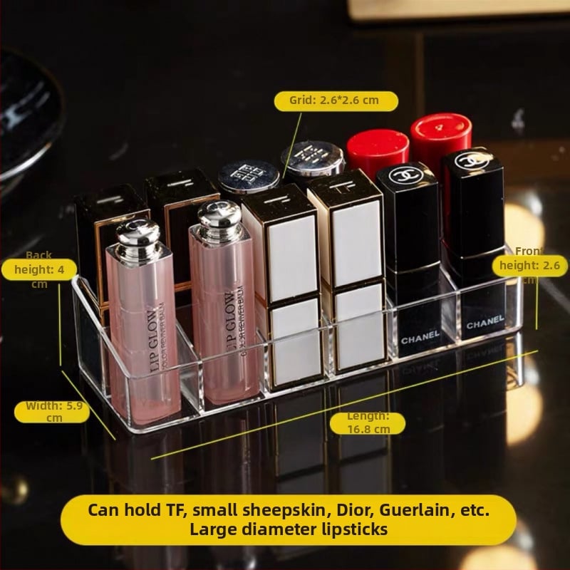 Ακρυλικός οργανωτής κραγιόν – δοχείο αποθήκευσης καλλυντικών με προστασία από σκόνη, κατάλληλο για γραφείο ή κοιτώνες, μινιμαλιστικό στυλ, κυκλοφόρησε το 2023