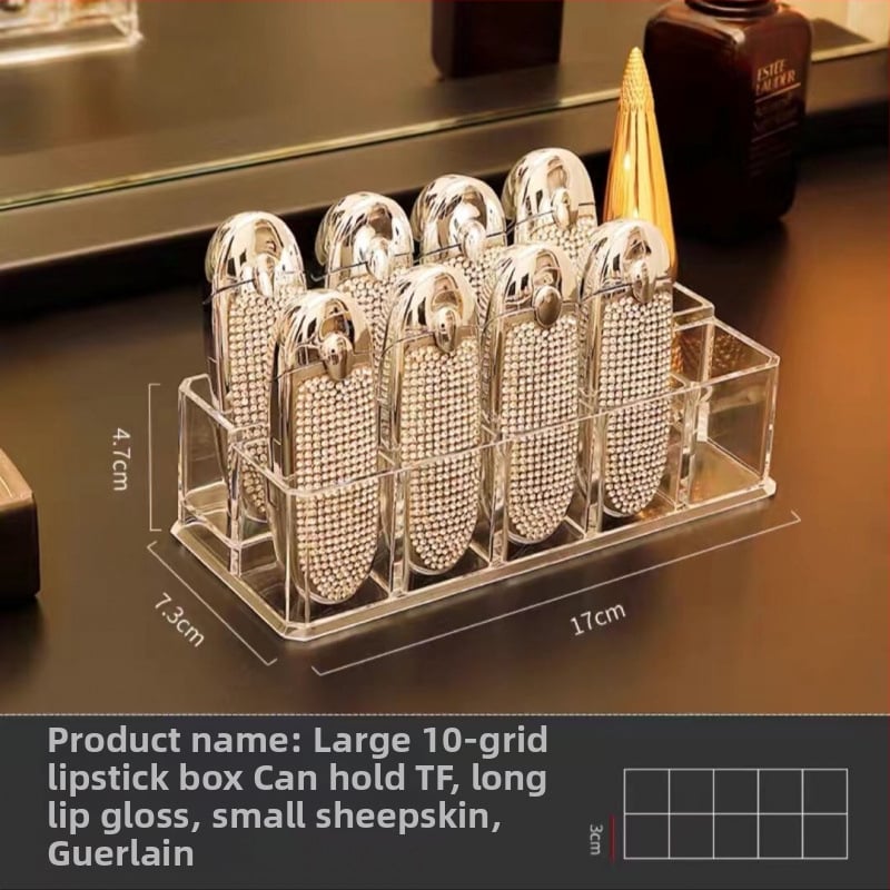 Ακρυλικός οργανωτής κραγιόν – δοχείο αποθήκευσης καλλυντικών με προστασία από σκόνη, κατάλληλο για γραφείο ή κοιτώνες, μινιμαλιστικό στυλ, κυκλοφόρησε το 2023