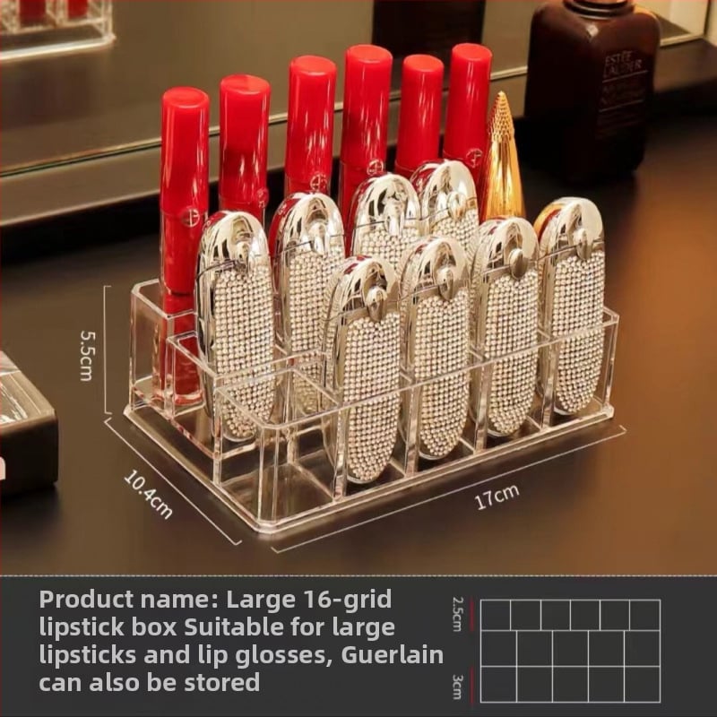 Ακρυλικός οργανωτής κραγιόν – δοχείο αποθήκευσης καλλυντικών με προστασία από σκόνη, κατάλληλο για γραφείο ή κοιτώνες, μινιμαλιστικό στυλ, κυκλοφόρησε το 2023