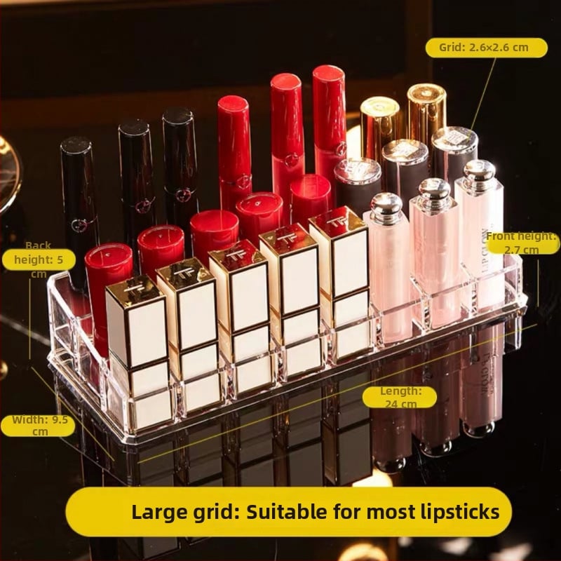 Ακρυλικός οργανωτής κραγιόν – δοχείο αποθήκευσης καλλυντικών με προστασία από σκόνη, κατάλληλο για γραφείο ή κοιτώνες, μινιμαλιστικό στυλ, κυκλοφόρησε το 2023