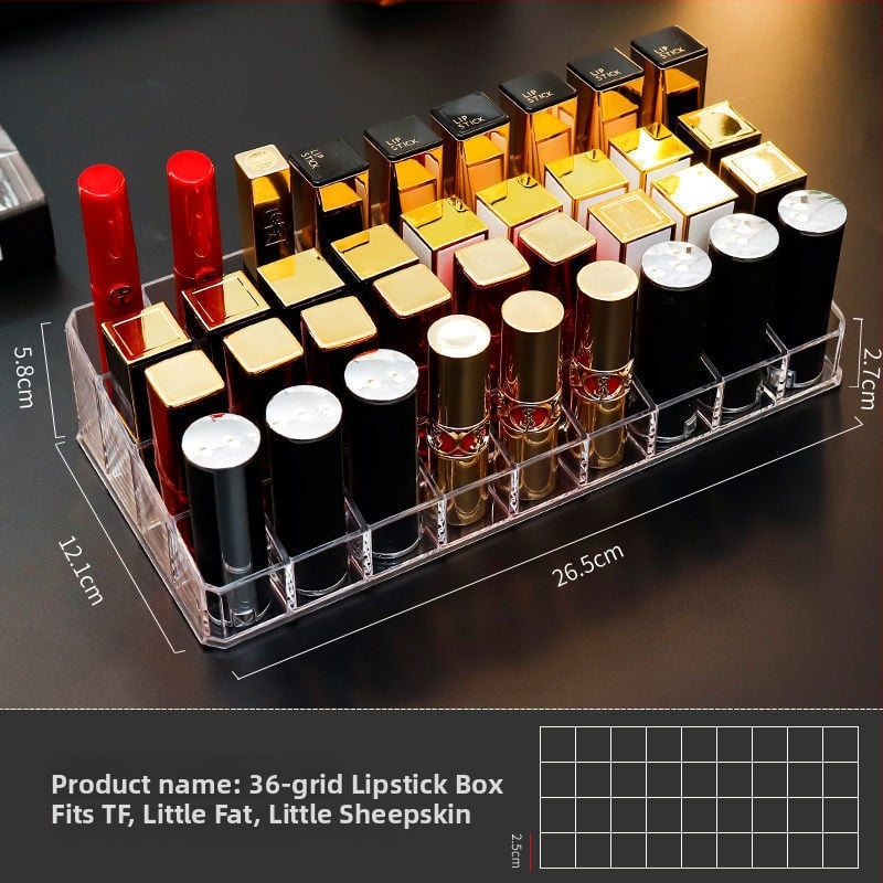 Ακρυλικός οργανωτής κραγιόν – δοχείο αποθήκευσης καλλυντικών με προστασία από σκόνη, κατάλληλο για γραφείο ή κοιτώνες, μινιμαλιστικό στυλ, κυκλοφόρησε το 2023