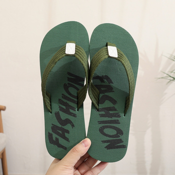 Muške papuče za plažu – Korejska verzija, tkani gornji dio, EVA đon