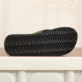 Muške papuče za plažu – Korejska verzija, tkani gornji dio, EVA đon