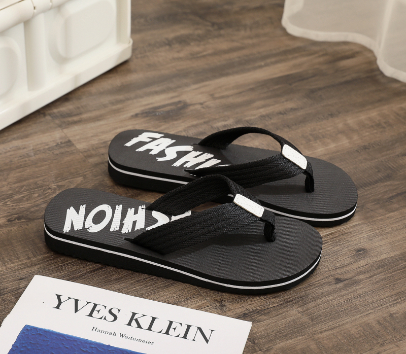 Muške papuče za plažu – Korejska verzija, tkani gornji dio, EVA đon