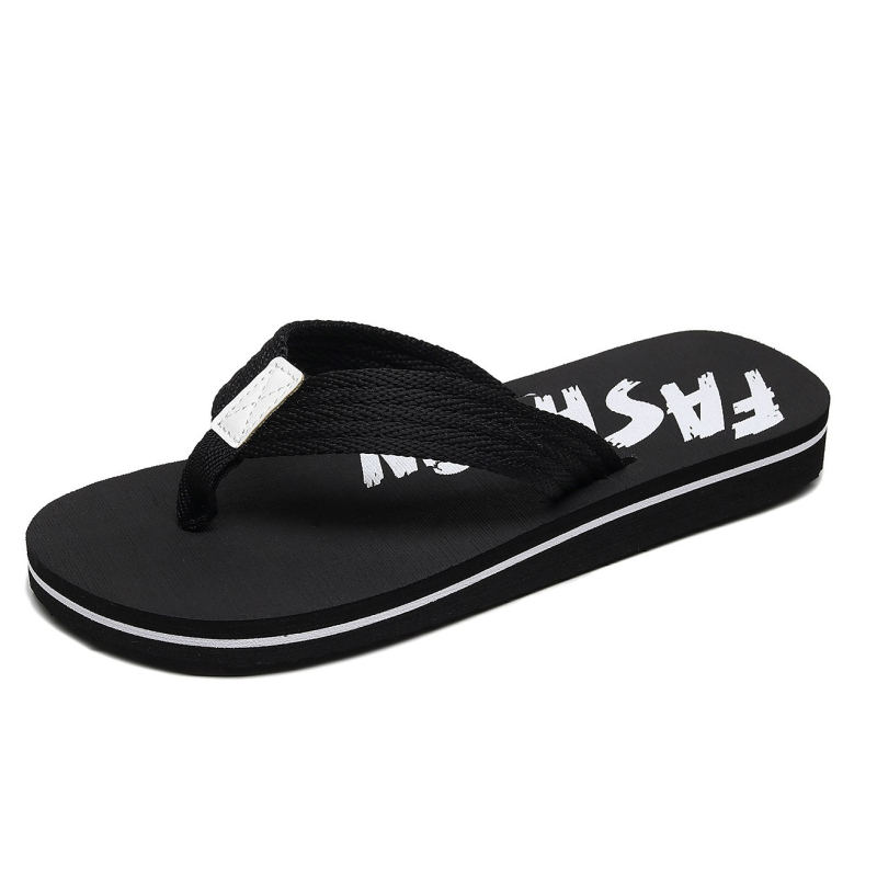 Muške papuče za plažu – Korejska verzija, tkani gornji dio, EVA đon