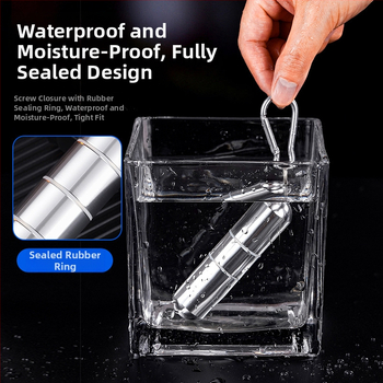 Εξωτερικός σφραγισμένος και αδιάβροχος σωλήνας αποθήκευσης τσιγάρων και πούρων από κράμα αλουμινίου – πολλαπλών τμημάτων, αποσπώμενος, προσαρμοζόμενος, όχι χειροποίητος