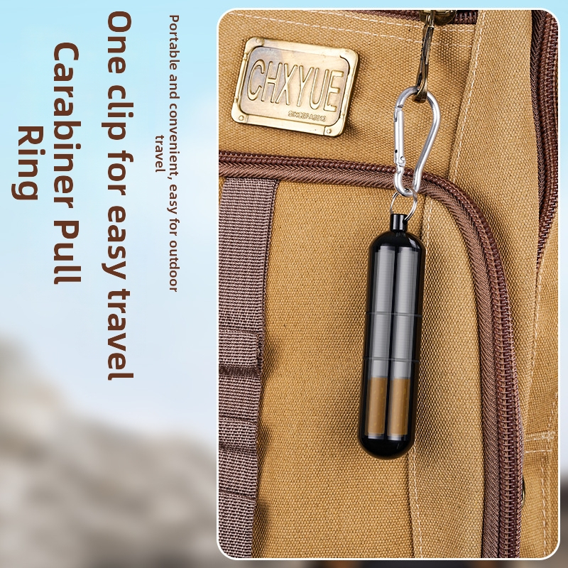 Εξωτερικός σφραγισμένος και αδιάβροχος σωλήνας αποθήκευσης τσιγάρων και πούρων από κράμα αλουμινίου – πολλαπλών τμημάτων, αποσπώμενος, προσαρμοζόμενος, όχι χειροποίητος