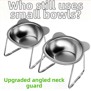 Ανοξείδωτα ανυψωμένα μπολ κατοικίδιων για γάτες και σκύλους, αντι-αναποδογύρισμα, μπολ φαγητού και πόσης, μάρκα Favorite