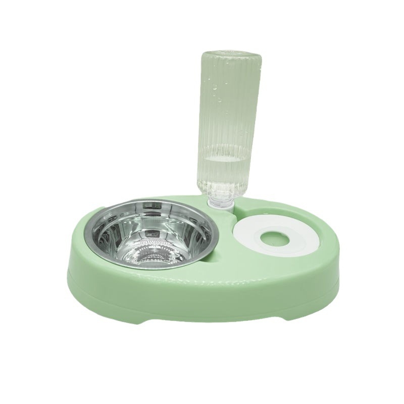 Πλαστικό μπολ για κατοικίδια με διπλό μπολ για φαγητό και νερό και αυτόματο σύστημα ταΐσματος - Di's