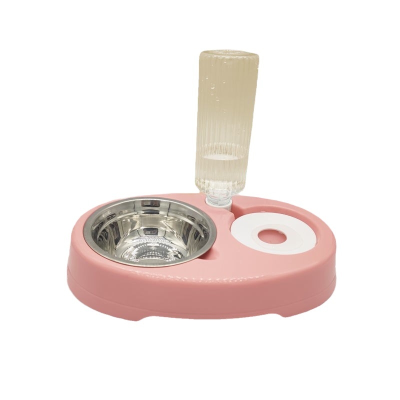 Πλαστικό μπολ για κατοικίδια με διπλό μπολ για φαγητό και νερό και αυτόματο σύστημα ταΐσματος - Di's