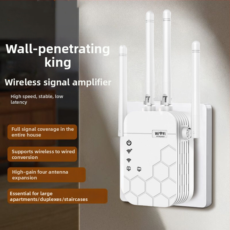 WiFi repeater sa šest antena | 1200 Mbps | pokrivenost 300 m | 802.11ac | kroz zid