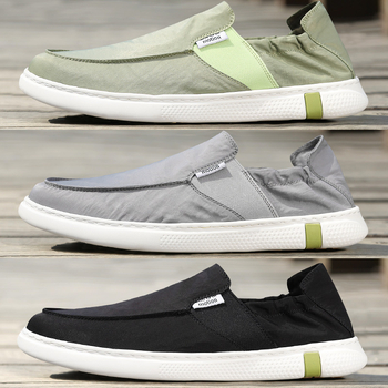 Muške casual slip-on mokasice s gornjim dijelom od brušene kože, potplat od breskvnog drveta, Goodyear šav, ljeto