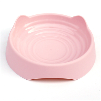 Κύπελλο φαγητού για κατοικίδια – PP πλαστικό, μπολ με σχέδιο καρτούν αυτιά, μονό μπολ, συμβατό με αυτόματη σίτιση, Meng Qigong