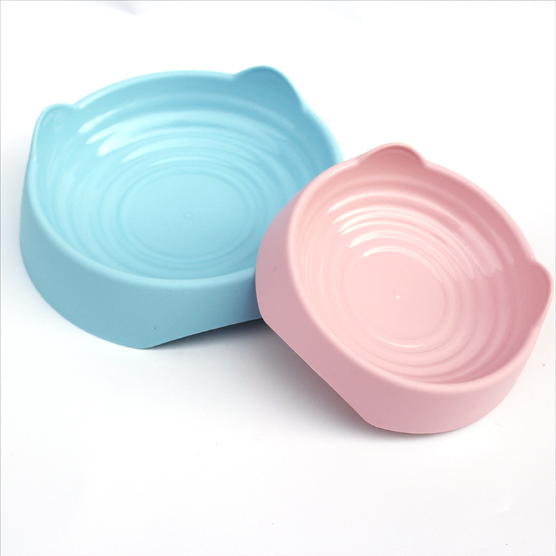 Κύπελλο φαγητού για κατοικίδια – PP πλαστικό, μπολ με σχέδιο καρτούν αυτιά, μονό μπολ, συμβατό με αυτόματη σίτιση, Meng Qigong