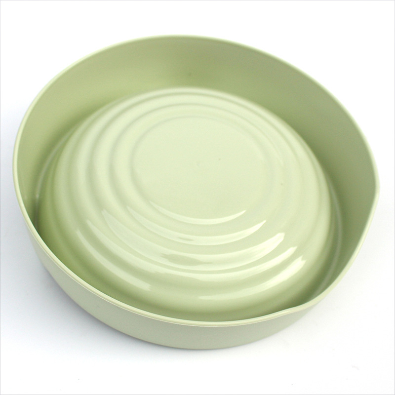 Κύπελλο φαγητού για κατοικίδια – PP πλαστικό, μπολ με σχέδιο καρτούν αυτιά, μονό μπολ, συμβατό με αυτόματη σίτιση, Meng Qigong