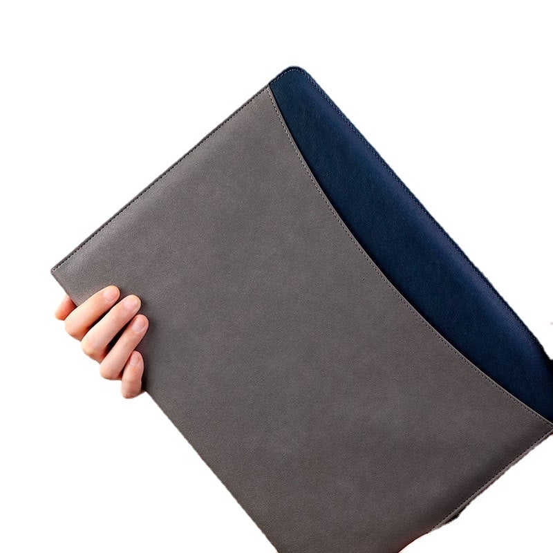 A4 kožni clipboard za dokumente sa snažnim klipom i pločnim klipom, prilagodljiv logotipu