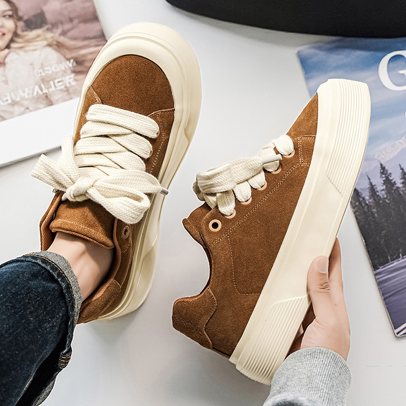 Unisex casual Board tenisice – okrugli vrh, PU gornja, gumeni potplat, niski gornji dio, vezanje šnurkama, prozračna unutrašnjost