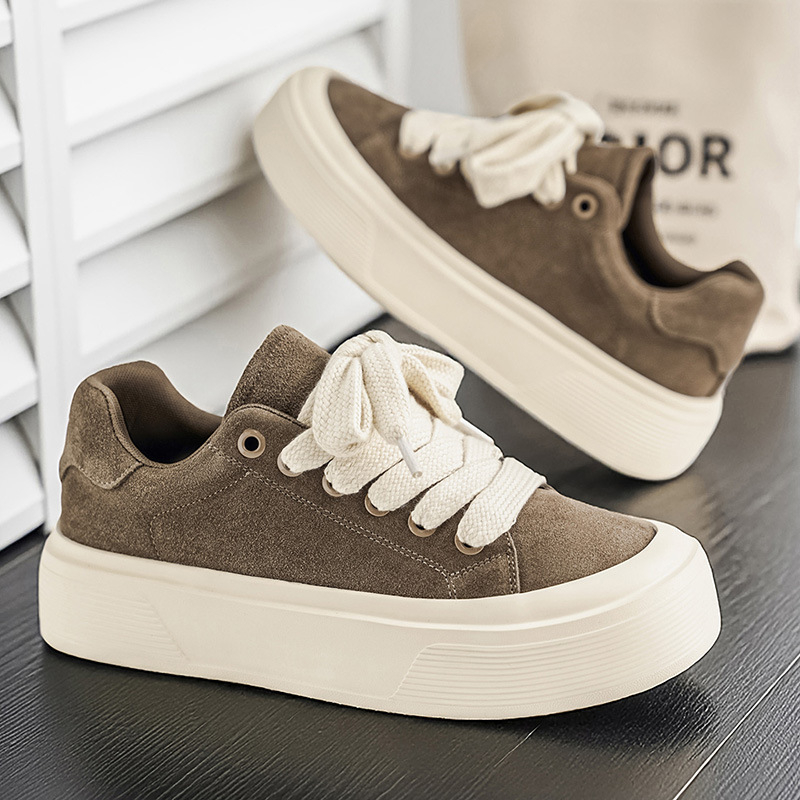 Unisex casual Board tenisice – okrugli vrh, PU gornja, gumeni potplat, niski gornji dio, vezanje šnurkama, prozračna unutrašnjost