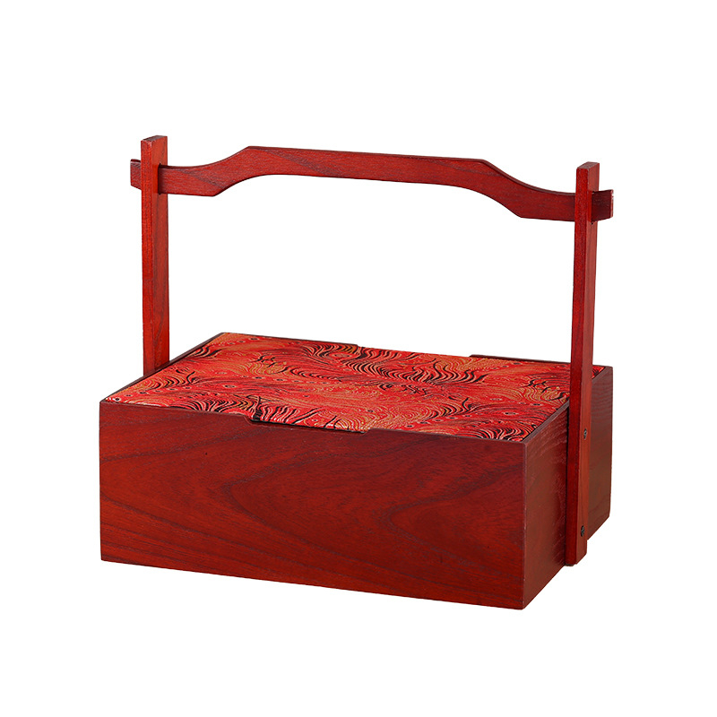 Prilagodljiva drvena kutija za darove s unutarnjom podstavljom, mogućnost tiskanja logotipa, težina oko 2 kg, univerzalno pakiranje za kolačiće i Mooncakes