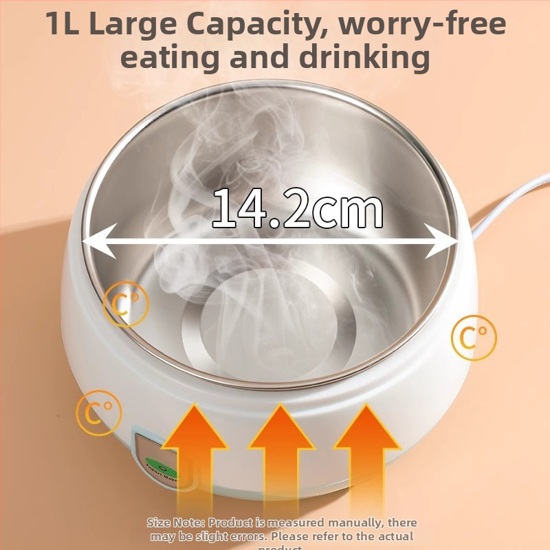 Θερμαινόμενος δίσκος πόσιμου νερού για γάτες από ανοξείδωτο ατσάλι