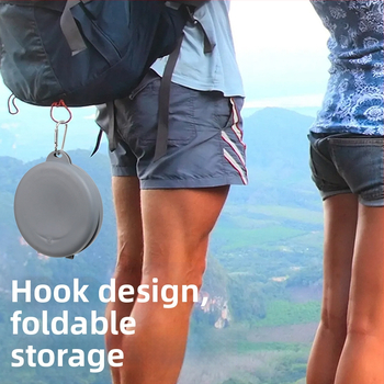 Αποσπώμενο διπλό μπολ φαγητού κατοικίδίων – υλικό TPE, μάρκα Doggs, φορητό για εξωτερικούς χώρους