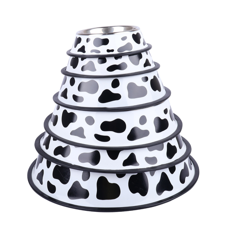 Κύπελλο κατοικίδίων από ανοξείδωτο ατσάλι, στρογγυλό, αντι-ανατροπή, για γάτες και σκύλους, μάρκα Pet Baihui, διαθέσιμη ιδιωτική ετικέτα