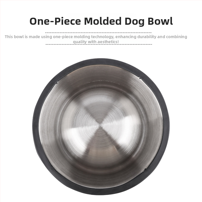 Κύπελλο κατοικίδίων από ανοξείδωτο ατσάλι, στρογγυλό, αντι-ανατροπή, για γάτες και σκύλους, μάρκα Pet Baihui, διαθέσιμη ιδιωτική ετικέτα