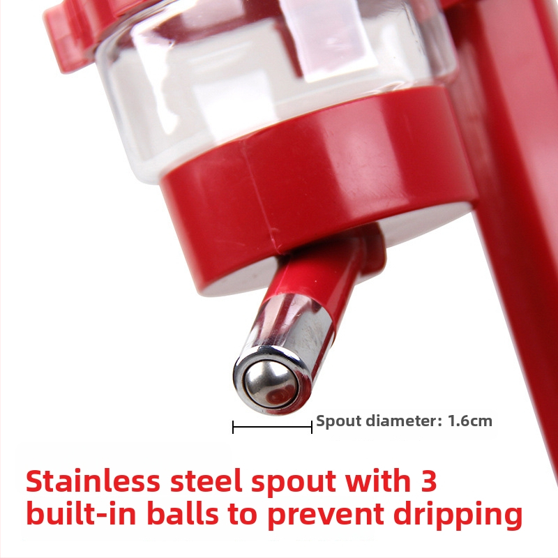 Πλαστικός διανομέας νερού για κατοικίδια με σχέδιο βεντούζας — κατάλληλος για γάτες και σκύλους, μη αυτόματη τροφοδοσία, LXGPET