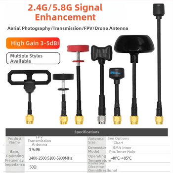 5,8 GHz FPV anténa pre prenos videa pre UAV – vysoký zisk, odolná voči rušeniu, omni‑smerová