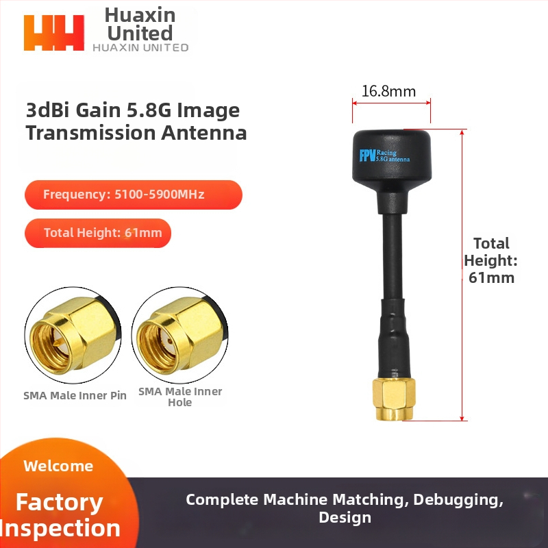 5,8 GHz FPV anténa pre prenos videa pre UAV – vysoký zisk, odolná voči rušeniu, omni‑smerová