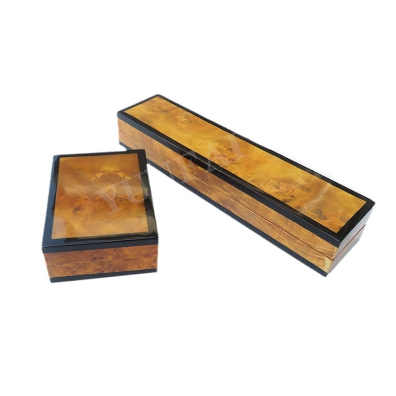 Drvena kutija za nakit – drveni materijal, kutija za pakiranje nakita, za ogrlice, narukvice, prstene i naušnice