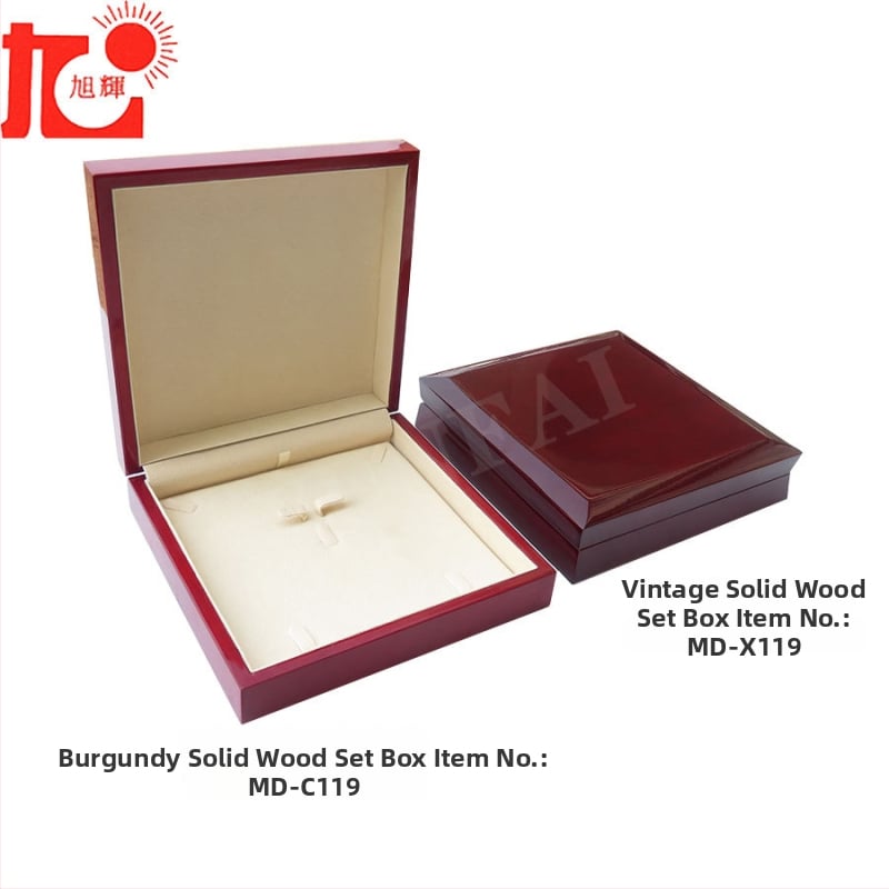 Drvena kutija za nakit – drveni materijal, kutija za pakiranje nakita, za ogrlice, narukvice, prstene i naušnice