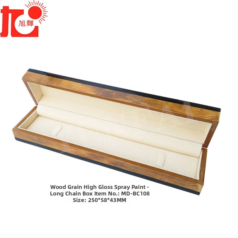 Drvena kutija za nakit – drveni materijal, kutija za pakiranje nakita, za ogrlice, narukvice, prstene i naušnice