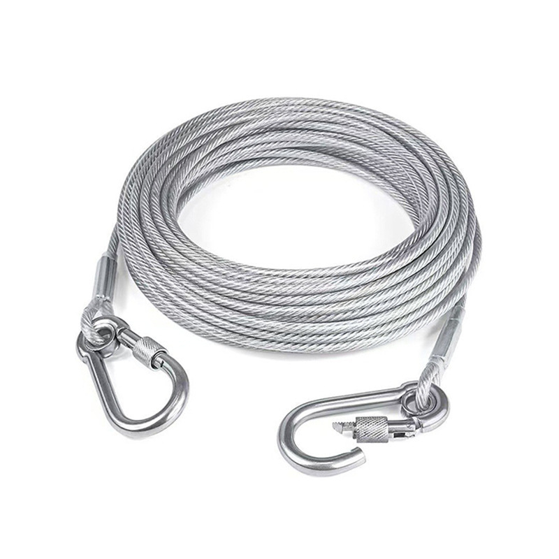Povodac za psa od galvanizirane čelične sajle - nije povlačen, otporan na ugriz, stil Japana i Južne Koreje, pogodan za velike pse
