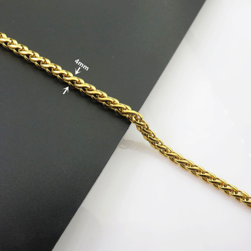 Nerđajući čelik lanac hadjih kostiju nakit - elektroplating, URKAY, proljeće 2025