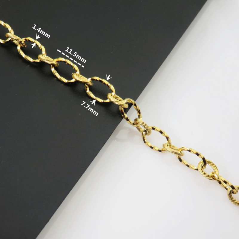 Nerđajući čelik lanac hadjih kostiju nakit - elektroplating, URKAY, proljeće 2025